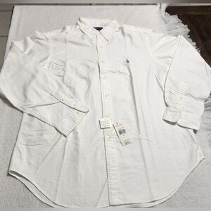 Ralph Lauren Men's Off White Button Down Shirt Size XL